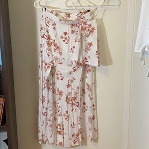 Matching skirt and crop top